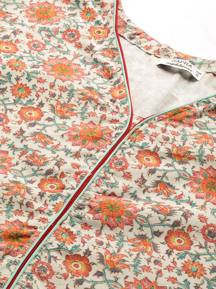 Load image into Gallery viewer, CREAM ORANGE GOWN