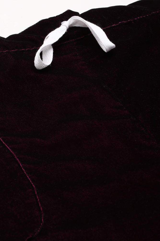 Load image into Gallery viewer, WINE VELVET ROBE