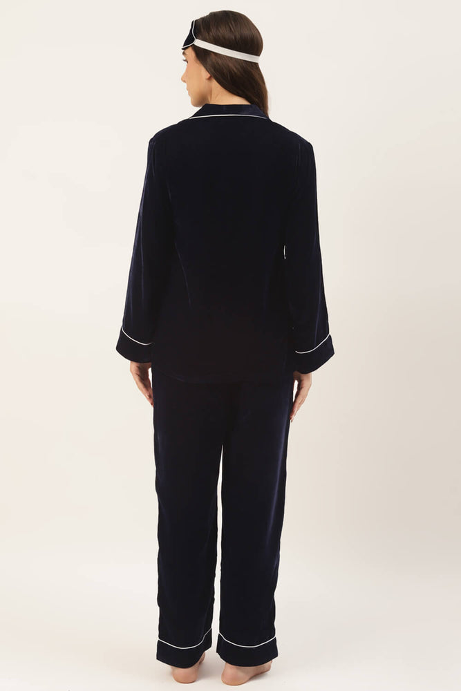 Load image into Gallery viewer, NAVY BLUE VELVET