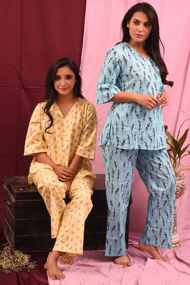 Load image into Gallery viewer, MELON BAR V NECK LOUNGE-WEAR SET