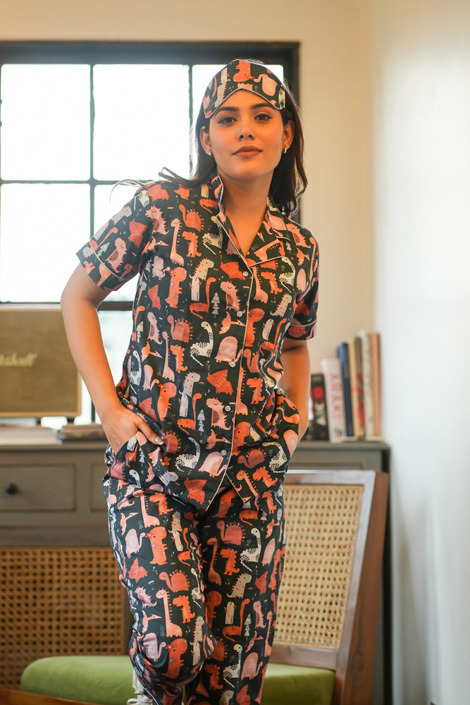 Load image into Gallery viewer, GODZILLA - TWINNING PAJAMA SET