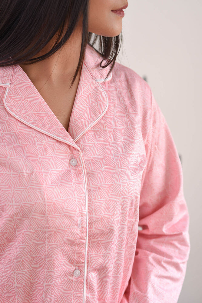 Load image into Gallery viewer, ABSTRACT: PEACH - TWINNING PAJAMA SET