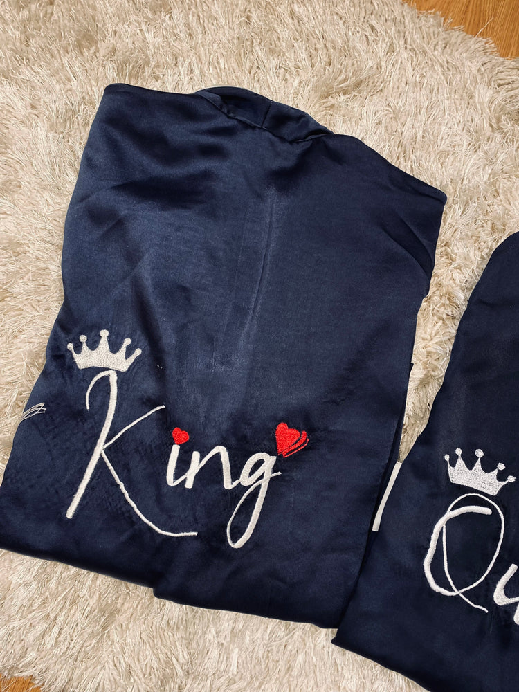 Load image into Gallery viewer, Luxe Satin Robes: Couples Set