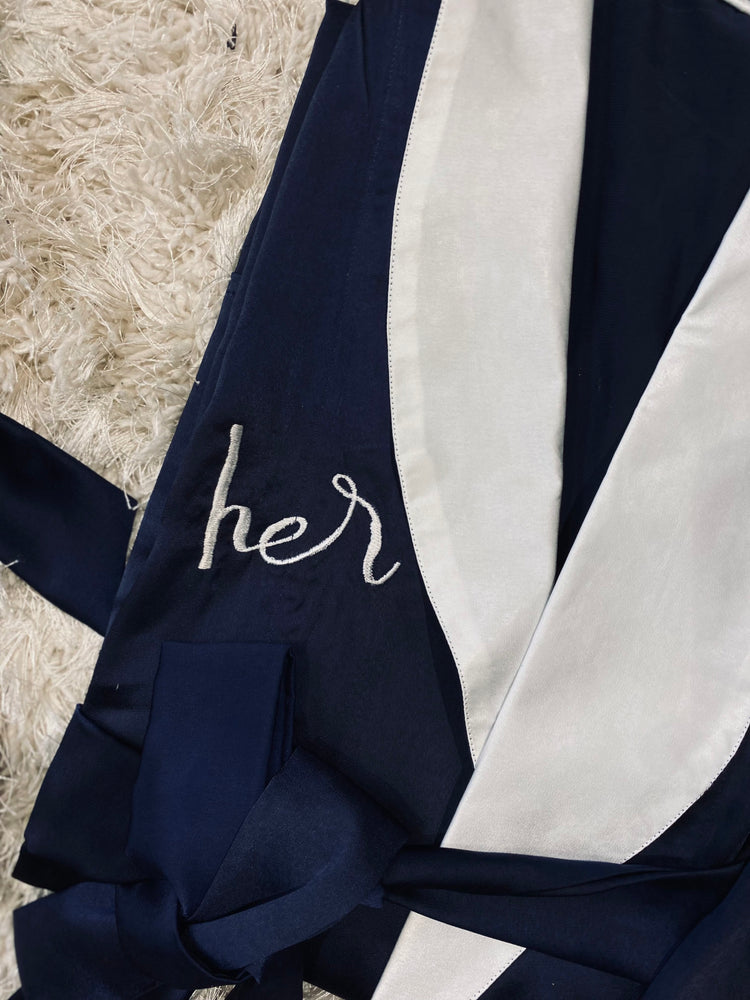 Load image into Gallery viewer, Luxe Satin Robes: Couples Set