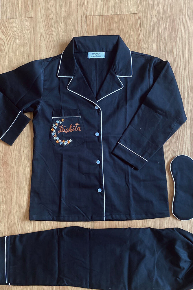 Load image into Gallery viewer, A STAR IS BORN - BLACK TWINNING PAJAMA SET