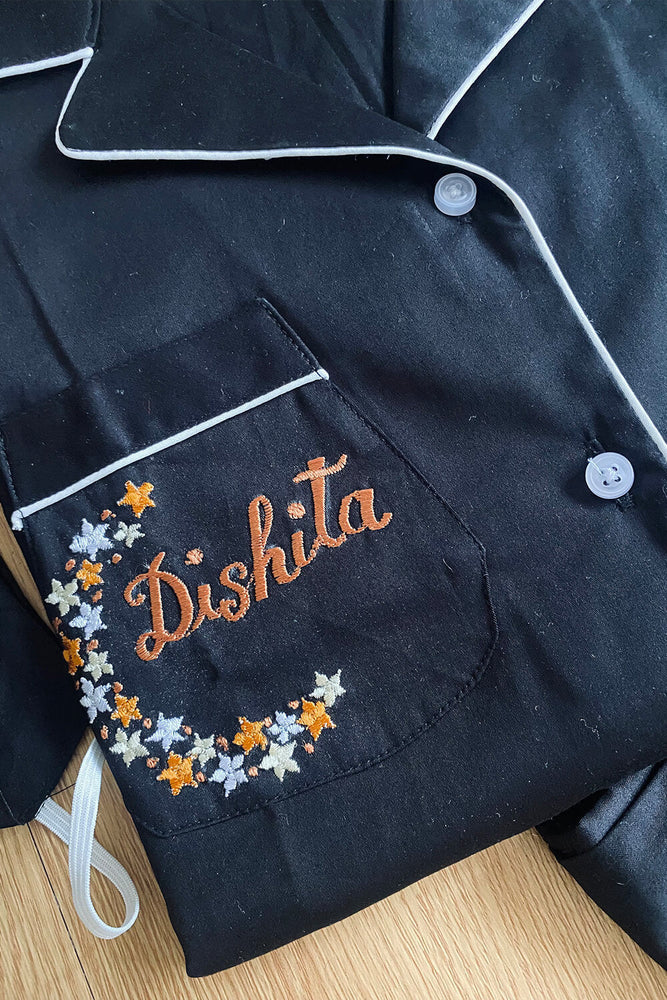 Load image into Gallery viewer, A STAR IS BORN - BLACK TWINNING PAJAMA SET