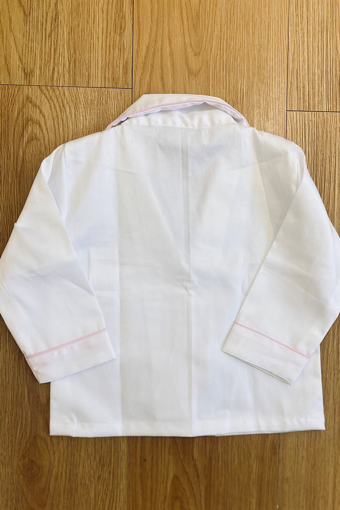 Load image into Gallery viewer, CUSTOMISED WHITE CROWN - TWINNING PAJAMA SET