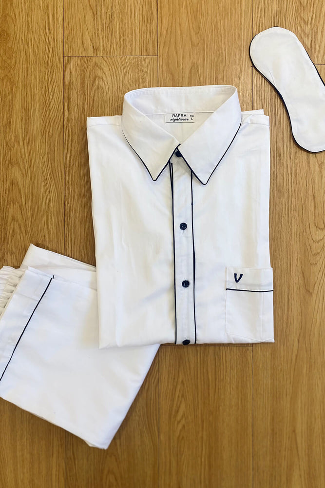 Load image into Gallery viewer, CUSTOMISED SHIRT COLLAR COTTON - WHITE
