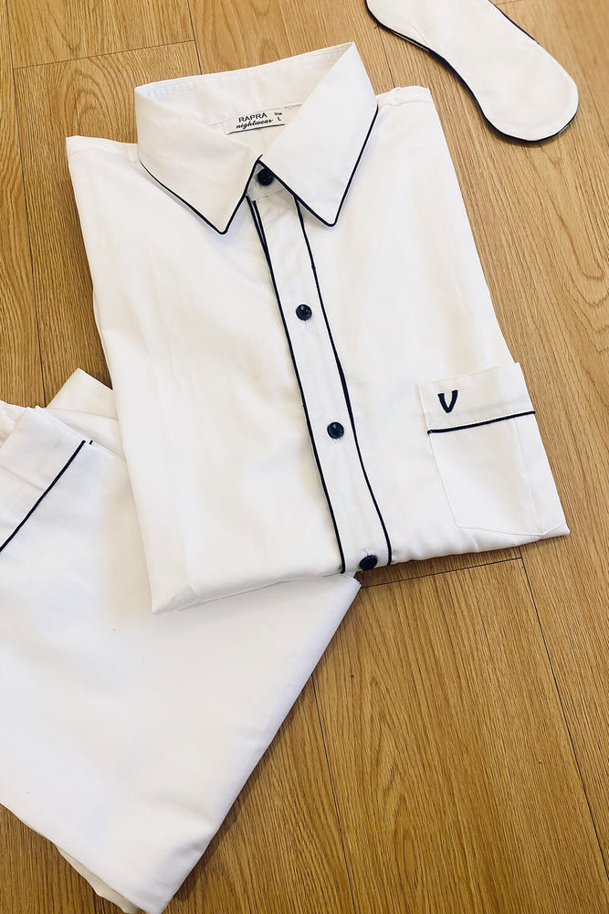 Load image into Gallery viewer, CUSTOMISED SHIRT COLLAR COTTON - WHITE