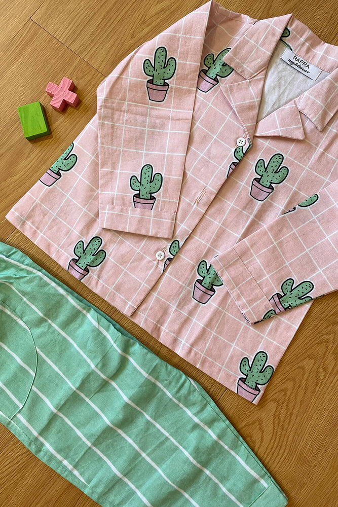 Load image into Gallery viewer, CHECK STRIPED CACTUS : MINI