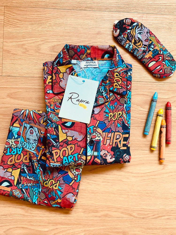 Load image into Gallery viewer, POP ART - TWINNING PAJAMA SET