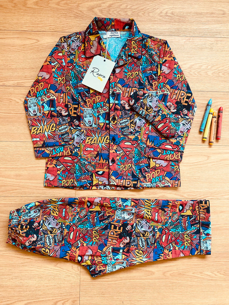 Load image into Gallery viewer, POP ART - TWINNING PAJAMA SET