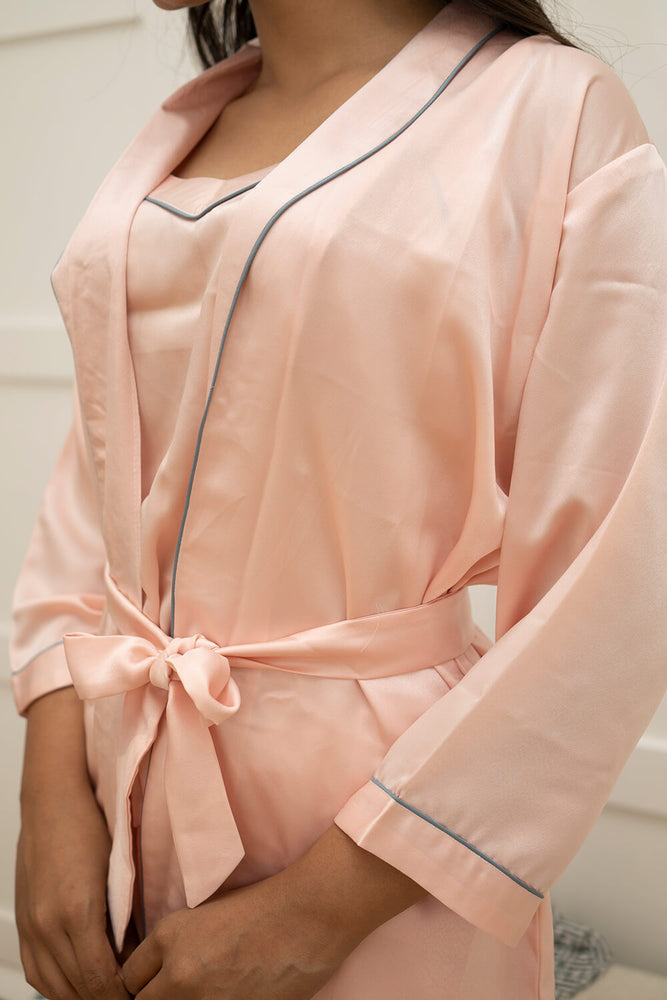 Load image into Gallery viewer, SHORT ROBE + SPAGHETTI SET