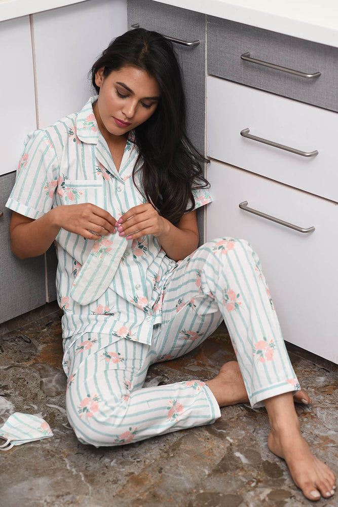 Load image into Gallery viewer, IRIS - TWINNING PAJAMA SET
