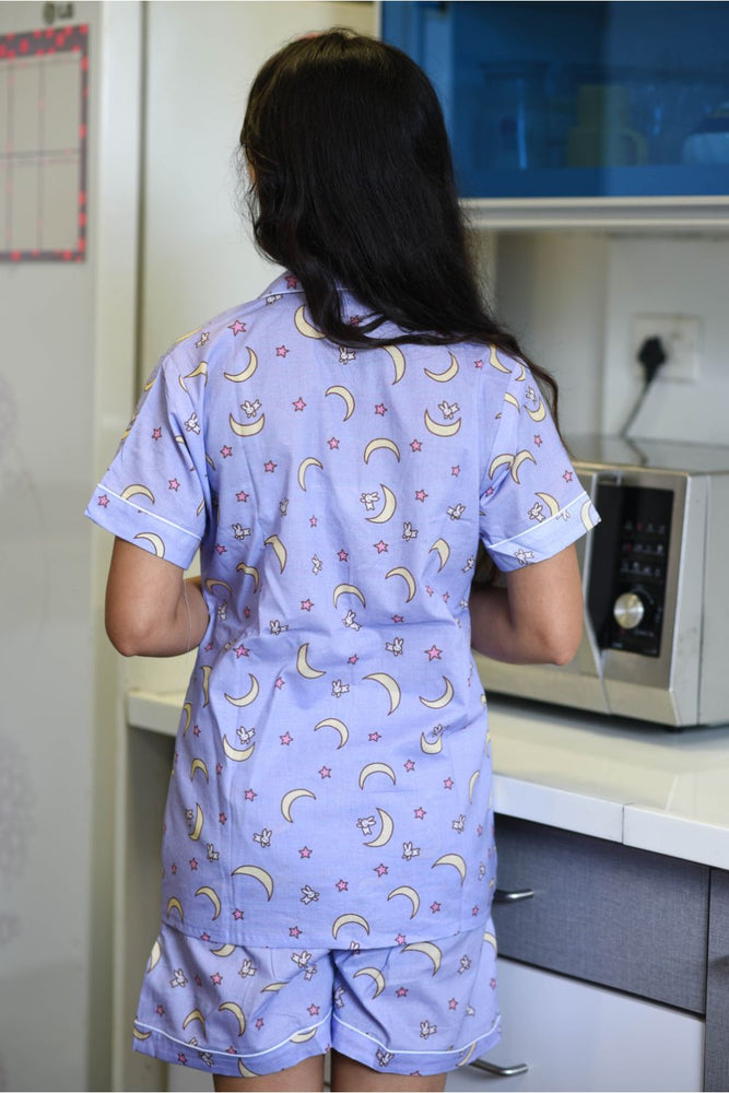 Load image into Gallery viewer, FLY TO THE MOON - TWINNING PAJAMA SET

