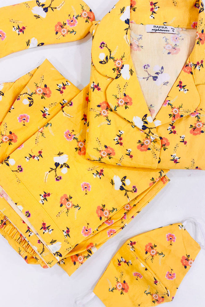 Load image into Gallery viewer, PEONY COMPLETE SET WITH ACCESSORIES - TWINNING PAJAMA SET
