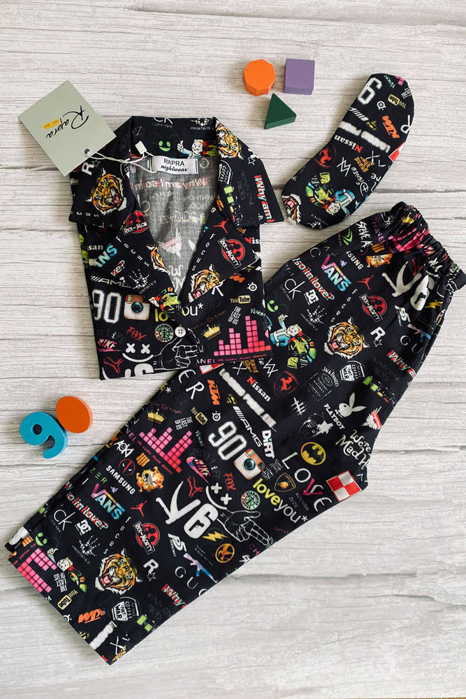 Load image into Gallery viewer, 90’S  KID - TWINNING PAJAMA SET
